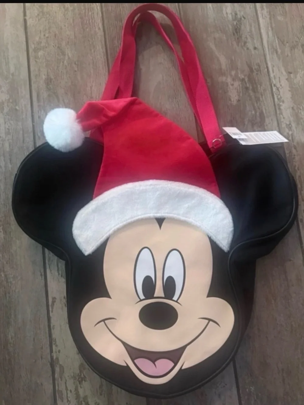 Big Mickey Mouse Holiday Bag - Red/Black